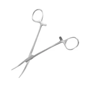 Image of Modelcraft Curved Locking Forceps Jaws (Serrated) (150mm)