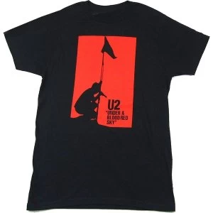 Image of U2 - Blood Red Sky Unisex Medium T-Shirt - Black