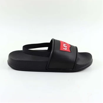 Image of Levis Batwing Kids Sliders - Black
