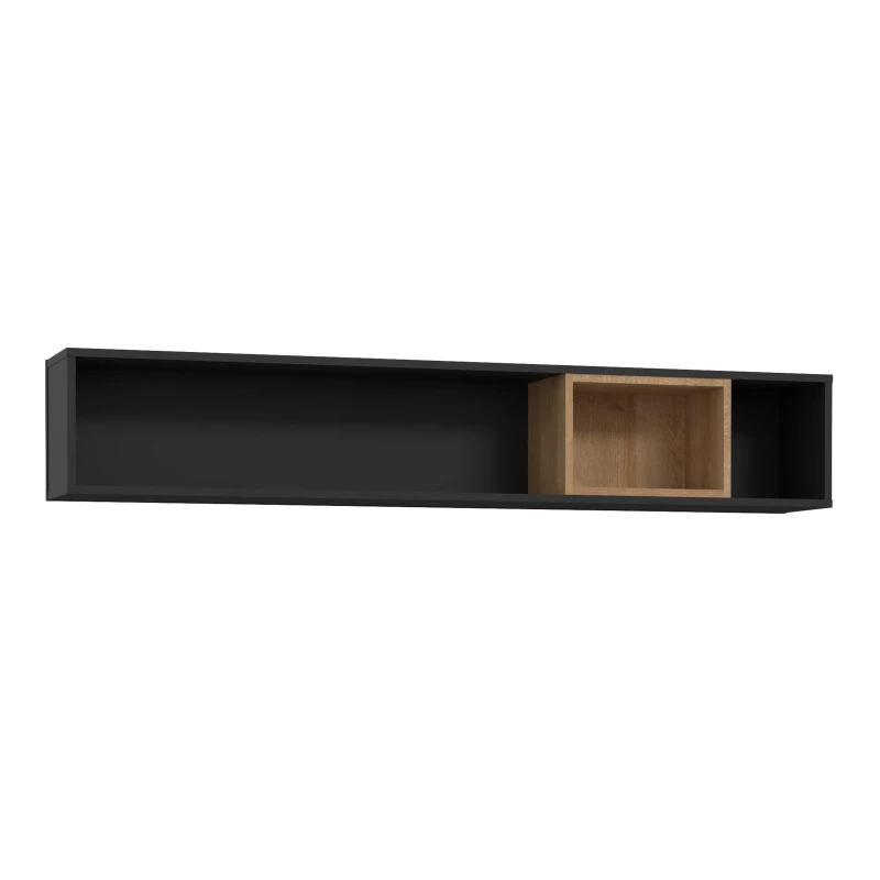 Image of Furniture To Go High Rock Wall Shelf Black