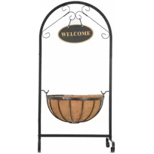 Image of Decorative Sturdy Freestanding Saxon Welcome flower Garden Planter 14'