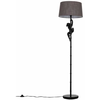 Image of Hanging Monkey Floor Lamp with Tapered Lampshade - Minisun