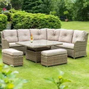 Image of Katie Blake Seville Large Corner Dining Set - Natural