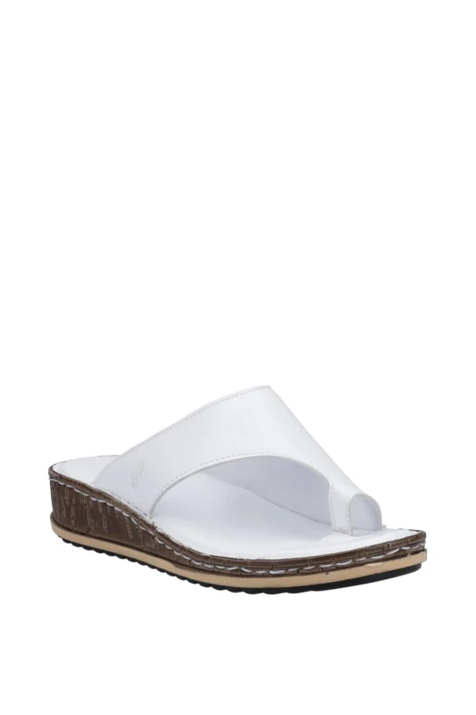 Image of Hush Puppies Womens Elissa Toepost Sandal in White Size: 7 White Female 7