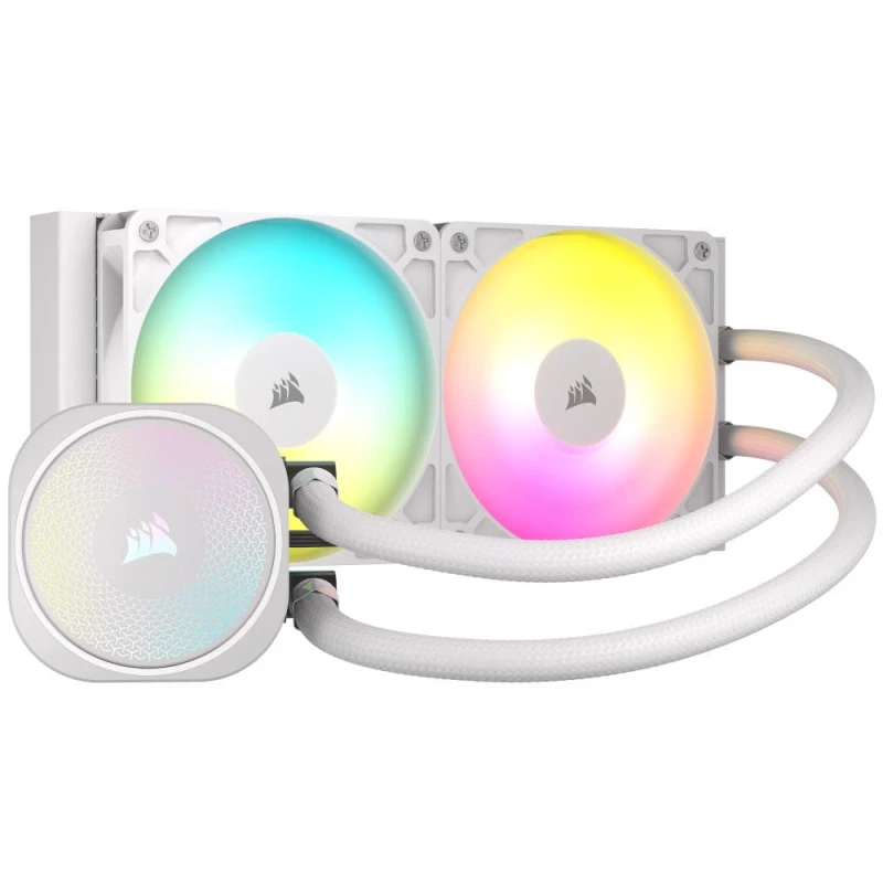 Image of Corsair NAUTILUS 240 RS 240mm RGB AIO Liquid CPU Cooler - White CW-9060094-WW