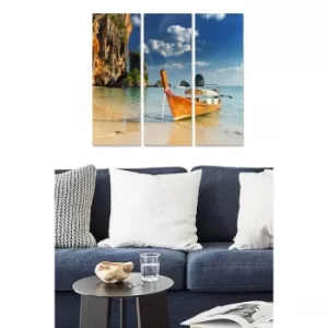 Image of MDF5912084 Multicolor Decorative MDF Painting (3 Pieces)