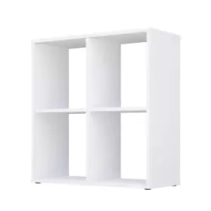 Image of 4 Cubic Section Shelving Unit White