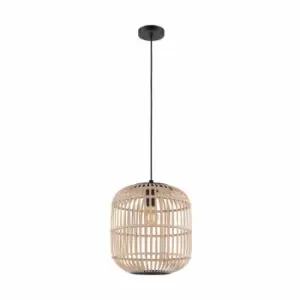Image of Eglo Rounded Woven Pendant Light