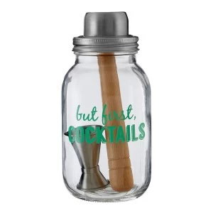 Image of Premier Housewares But First Cocktails Jar - 3 Piece