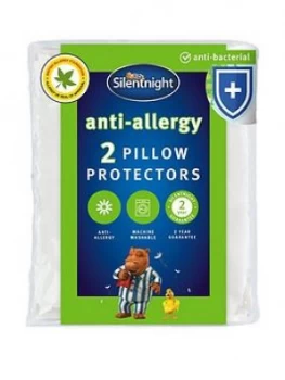 Image of Silentnight Anti Allergy, Anti Bacterial Pillow Protectors (Pair)
