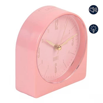 Image of Plastic Arched Alarm Clock - Pink
