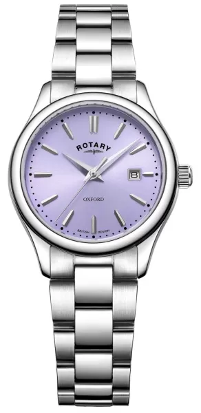 Image of Rotary LB05092/75 Womens Oxford Lilac Dial Stainless Watch