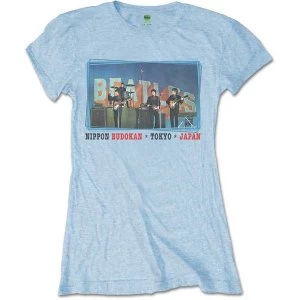 Image of The Beatles - Nippon Budokan Womens X-Large T-Shirt - Blue