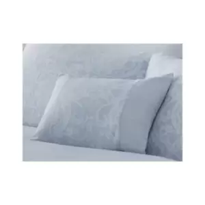 Image of Regal Jacquard Filled Cushion Traditional Blue - Blue