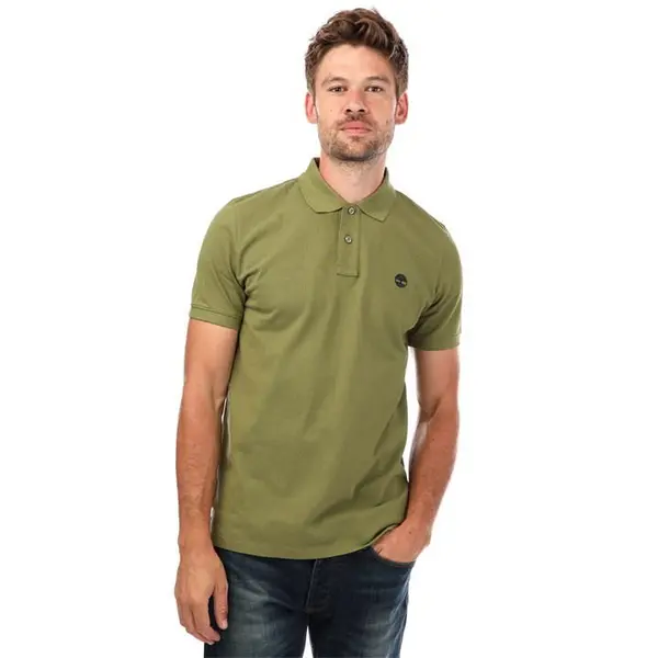 Image of Timberland Millers River Polo Shirt - Green S