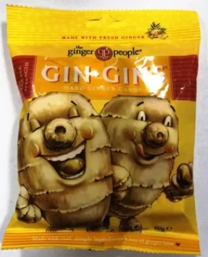 Image of The Ginger People Gin Gin Hard Boiled Candy 60g (3 minimum)