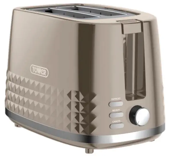 Image of Tower Solitaire T20082MSH 2 Slice Toaster