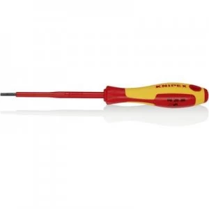 Image of Knipex VDE VDE Slotted screwdriver Blade width: 3mm Blade length: 100 mm DIN EN 60900