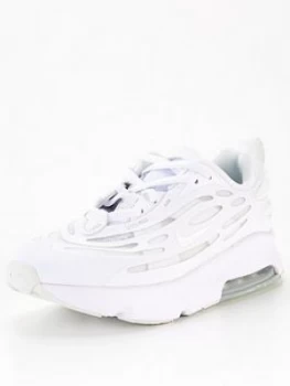 Image of Nike Air Max Exonsense Childrens Trainer, White, Size 10