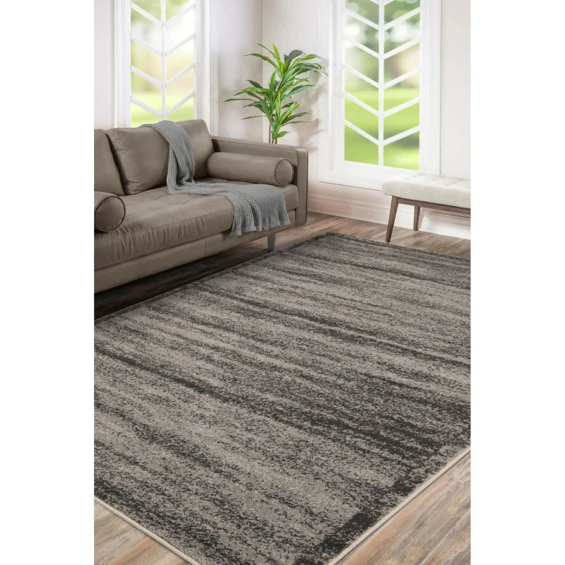 Image of Homemaker Venice Texturbord Rug Charcoal Charcoal unisex 160x230cm