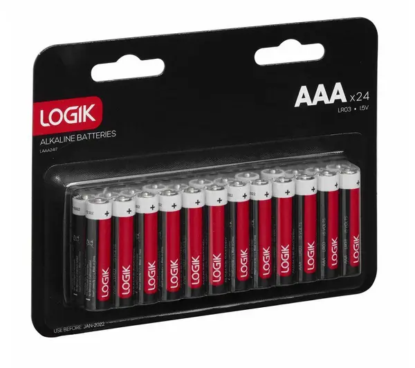 Image of Logik LAAA2417 AAA Batteries - Pack of 24