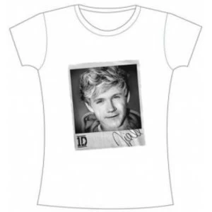 Image of One Direction Solo Niall Skinny White TS: Large
