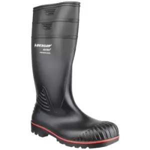 Image of Dunlop Acifort Unisex Heavy Duty Full Safety Wellington Boots A442031 (44 EUR) (Black) - Black