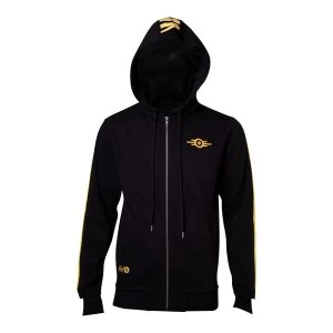 Image of Fallout - Vault-Tec Mens Small Hoodie - Black/Yellow