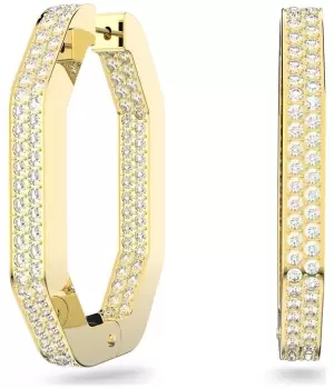 Image of Swarovski 5618304 Dextera Hoop Earrings Octagon |PavA Jewellery