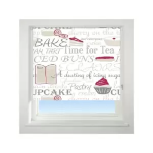 Image of Universal - Bake Off Patterned Thermal Blackout Roller Blind, Red, W150cm