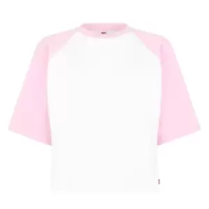 Image of Levis Throwback Baseball T-Shirt Womens - Pink