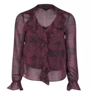 Image of Ted Baker Coryiah Ruffle Blouse - Black