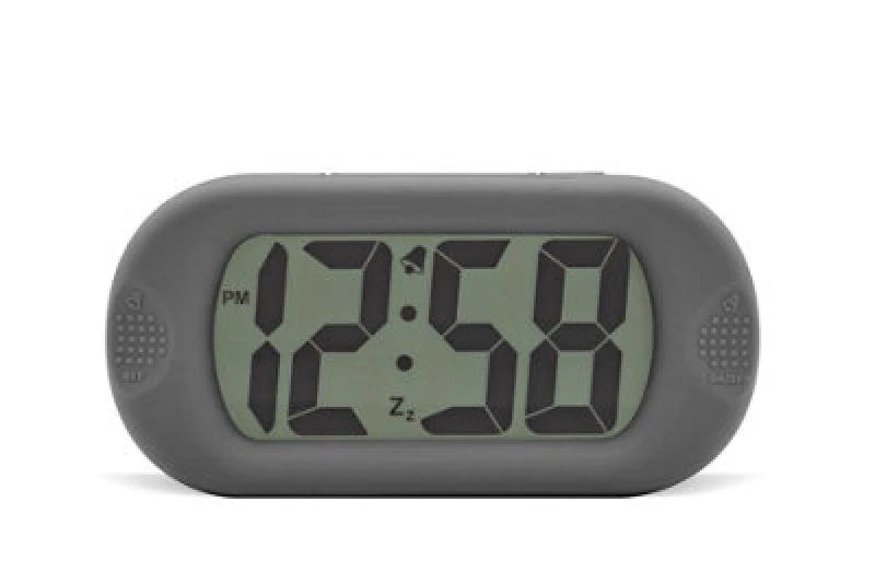 Image of Acctim Silicone Digital Alarm Clock Smartlite Crescendo Alarm Easy Read Jumbo Display Silicone Case Grey