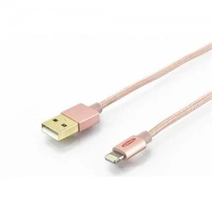 Image of Ednet 31063 lightning cable 1m Rose Gold