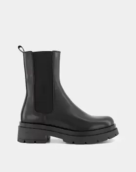 Image of Dune Palmz Leather Chunky Boots