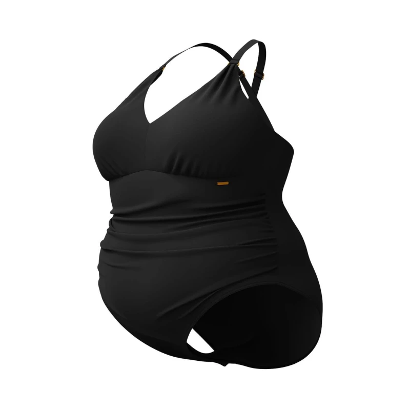 Image of Speedo Shaping V-Neck 1 Piece Swimsuit Black female 20