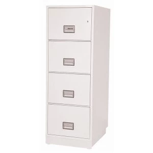 Image of Phoenix World Class Vertical Fire File FS2254K 4 Drawer Filing Cabinet with Key Lock