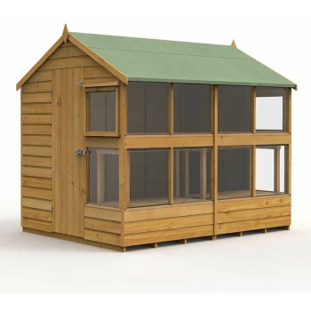 Image of Forest Shiplap Dip Treated 6x8 Potting Shed - Autumn Gold