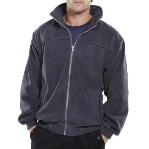 Image of Click Workwear Endeavour Fleece with Full Zip Front Medium Grey Ref
