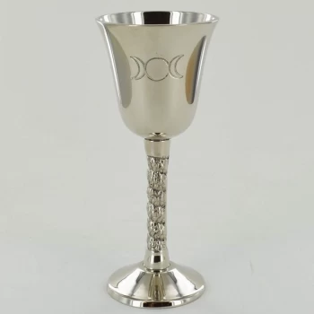 Image of Triple Moon Goblet Nickle Finish 12.5cm