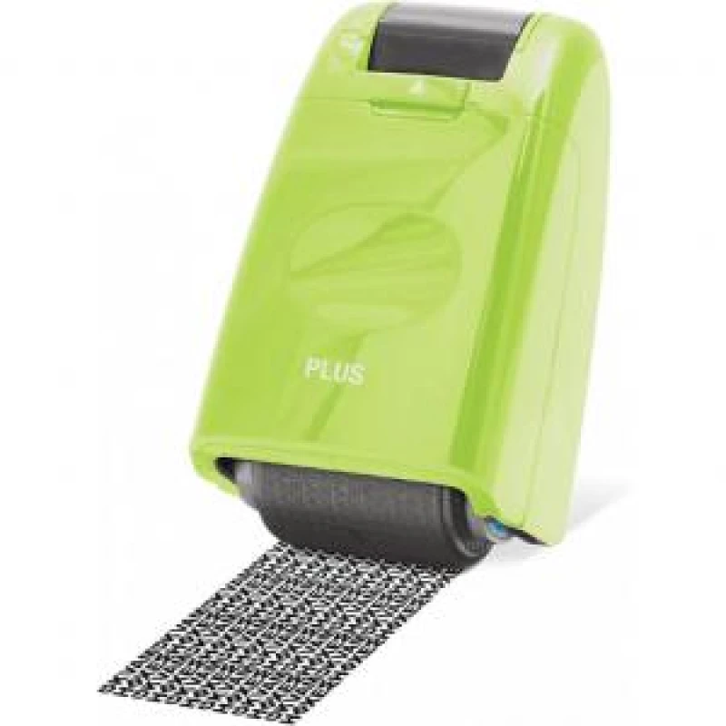 Image of Plus by Pentel Plus By Pentel Guard Your ID Camouflage Roller Stamp Green With Black Ink 38092 38092