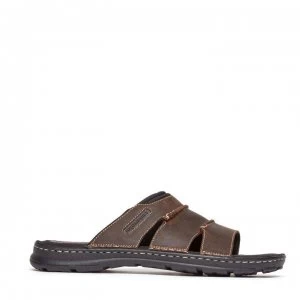 Image of Rockport Rockport Darwyn Sliders - Brown Lth