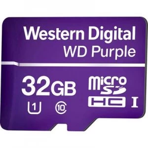 Image of Western Digital WD Purple 32GB SC QD101 MicroSDHC Memory Card 8WDD032G1P0A
