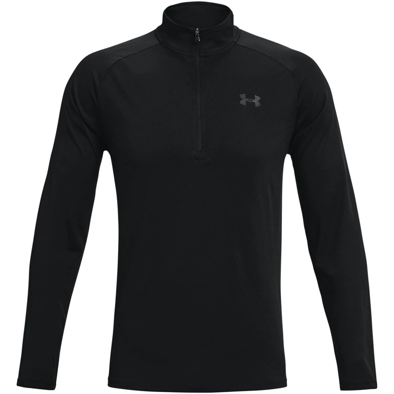 Image of Under Armour Armour UA Tech Zip Long Sleeve Mens - Black XS