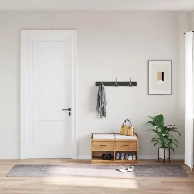 Image of VIDAXL Rug Washable 80x300cm Grey Anti Slip Vidaxl 8720286653937