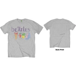 Image of The Beatles - White Album Back Mens Medium T-Shirt - Grey