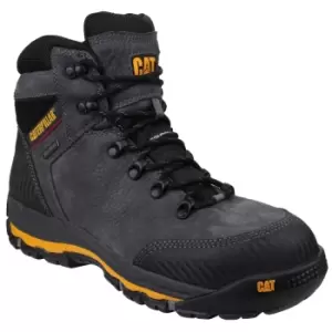 Image of Caterpillar Mens Munising Waterproof Safety Boots (6 UK) (Dark Shadow)
