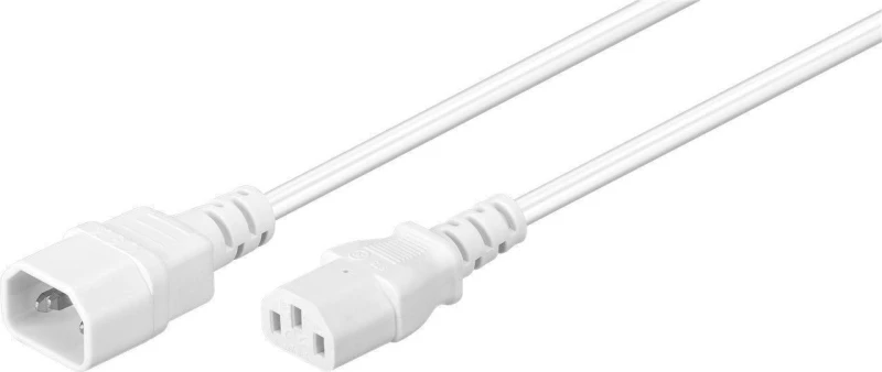 Image of Microconnect PE040610W power cable White 1m C14 coupler C13 coupler