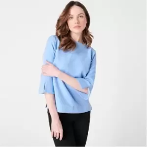 Image of Biba BIBA Contour Cuff Shell Blouse - Blue