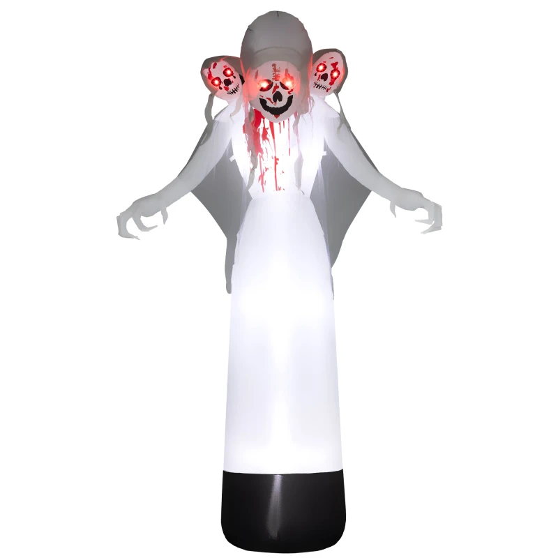 Image of Outsunny Outsunny - 8.9FT Tall Halloween Inflatable Three-Head Witch Ghost Decoration 5056725579746
